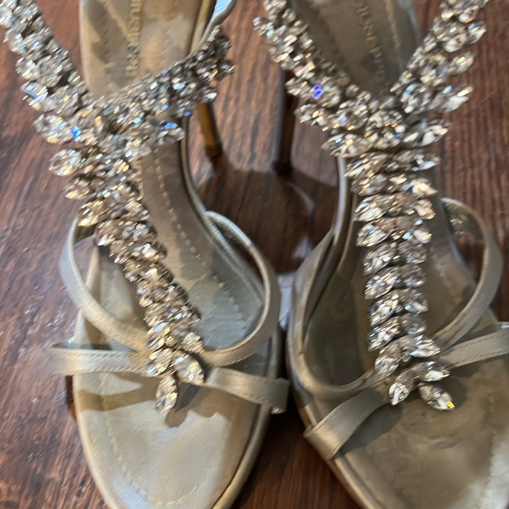 Giuseppe’s 2009 Edition silver rhinestone heels